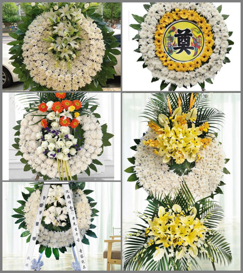 湖北孝感市应城市杨岭镇棉田村花圈速递